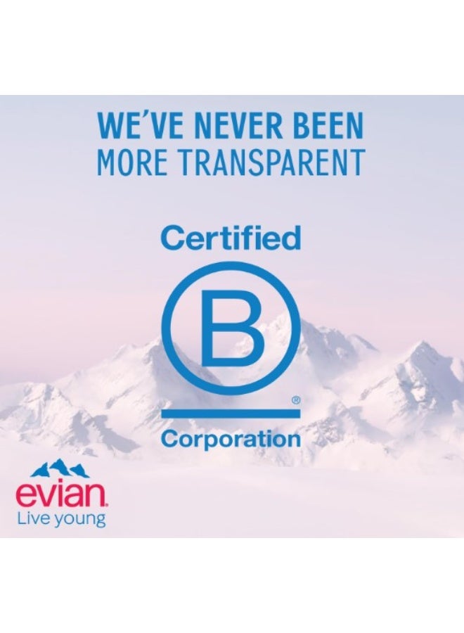 إيفيان مياه ايفيان المعدنية الطبيعية 750 مل × 12 | زجاجة سهلة الإمساك | مياه جبال الألب النقية - Image 5